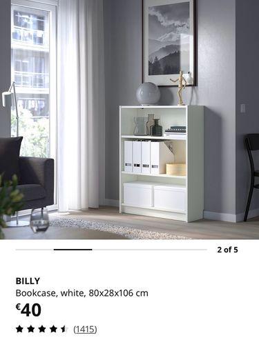 IKEA Billy bookcase + drawer with castors