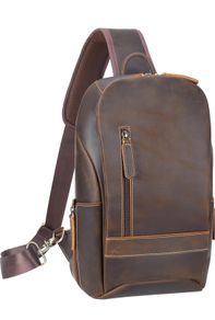 Cowhide Leather Shoulder Backpack
