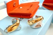 Missoma Sculptural Molten Gold &amp; Silver Earrings
