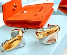 Missoma Sculptural Molten Gold & Silver Earrings