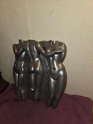 Art Deco Style Heavy "Three Graces" Wall Hanging