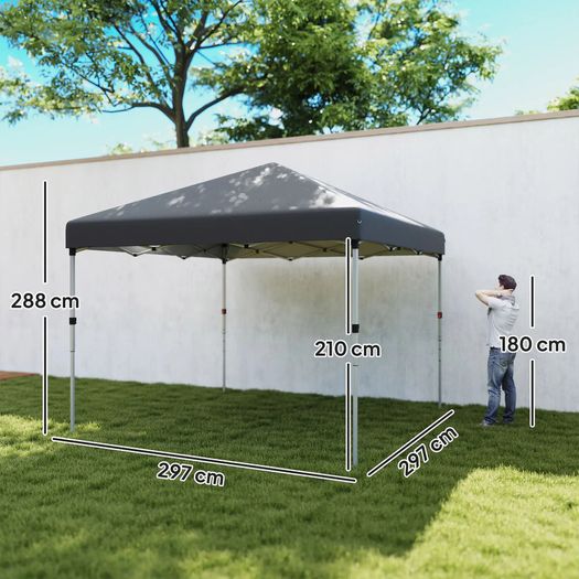 3x3 Pop Up Gazebo with Sidewalls