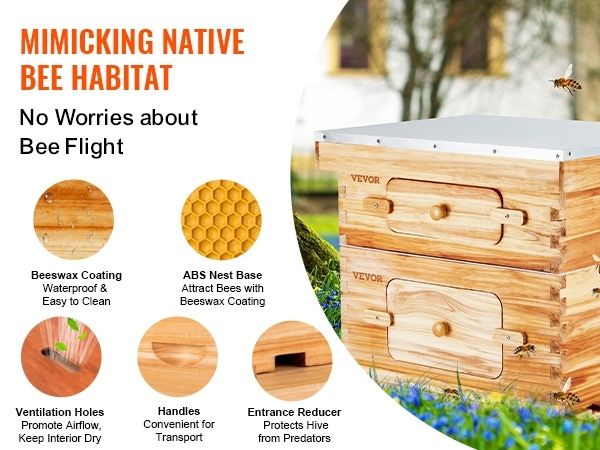 Complete beehive, ready to go to your garden. Just add bees.