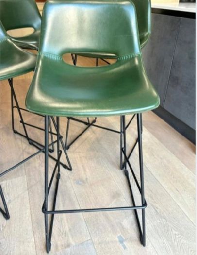 faux leather kitchen stools (4)