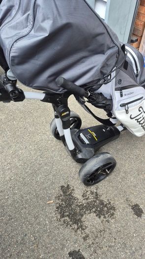Powerkaddy FX3 Trolley and Titleist Stadry waterproof Cart Bag