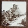 Set of 6 Antique Minton 'The Views' Victorian Tiles c.1885 Image 5