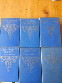 John Galsworthy. X 6 The Literary Press Ltd London 1930s Hardback In Good Condition.  See Photos For Same. Make Nice Edition To Any Library.