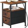 Narrow Bedside Table with Charging Station 2 Image 8