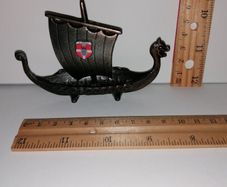 Vintage Metal Viking Ship (Danish)