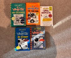 five books of the diary of a Wimpy kid