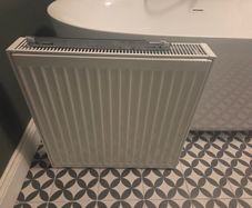 radiator with brackets