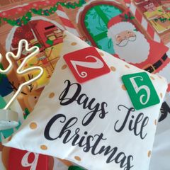 Disney Christmas Advent Cushion and Christmas Light Up Reindeer Bundle