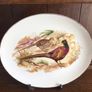 Vintage Staffordshire pottery  Medium Oval Meat platter Grouse and Pheasant Game theme Image 2
