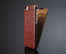 100% Handmade Luxury Real Genuine Leather Flip Case Cover For iPhone 4/ 4S