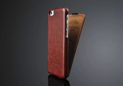 100% Handmade Luxury Real Genuine Leather Flip Case Cover For iPhone 4/ 4S