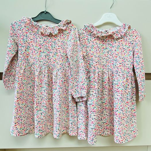 Twin long sleeved dresses
