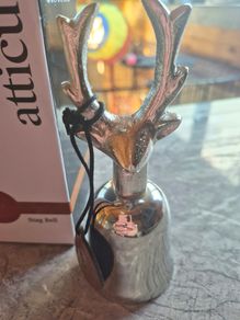 ornament stag bell new