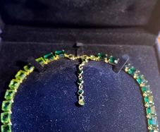 swarovski emerald green necklace