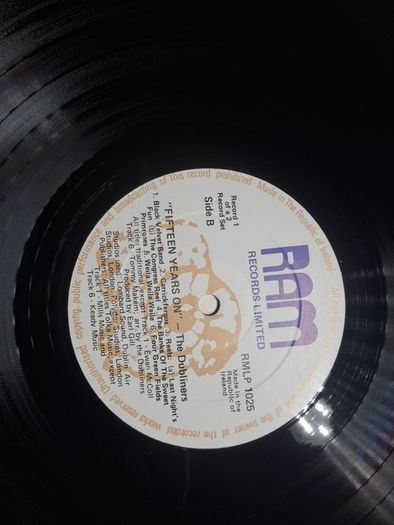 Vinyl.The Dubliners 15 years on.