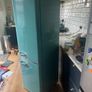 Retro blue fridge freezer Image 2
