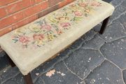 Antique Embroidered Window Seat