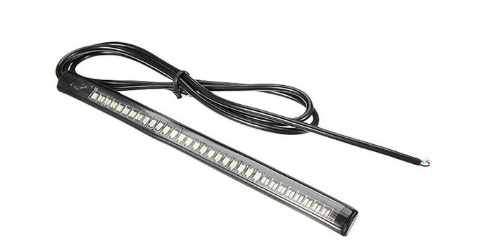 48LED Flexible SMD Strip Motorcycle Car Stop Tail Turn Signal Brake Light