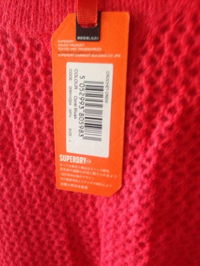 Superdry jumper crochet crew