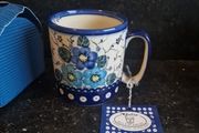 polish pottery mug
