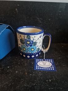 polish pottery mug
