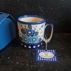 polish pottery mug
