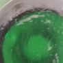 Vintage Retro  Handblown 60s 70s Green Glass Clear Applied Handle Vase Image 6