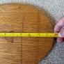 Vintage Oval Wooden Wall Plaque of the Immaculate Heart of Mary Image 3