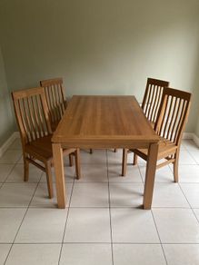 Oak Table @ Chairs