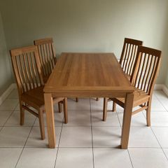 Oak Table @ Chairs