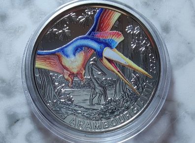 Austria 3 Euro Base Metals Uncirculated Coin 2020 - Arambourgiania Philadelphiae - Super Saurs