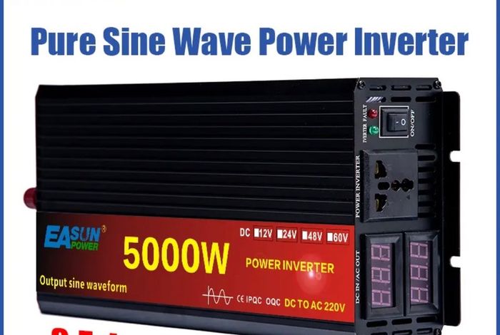 New inverter  Pure Sine Wave Inverter 12v  220V 5000w  Power Solar Inverter 12v DC to AC 220V Converter
