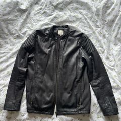 Jack & Jones Mens Real Leather Jacket L