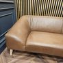 Modern style Natural Scandinavian Leather sofa Image 4