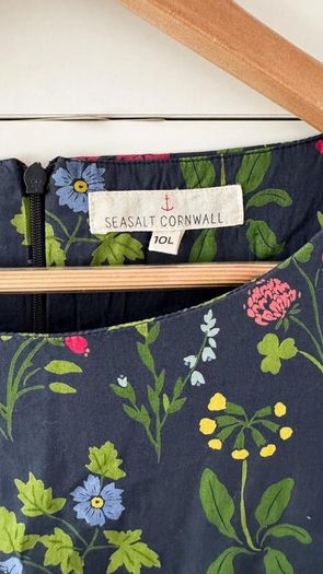 Seasalt Cornwall Floral Cotton Dress Size 10