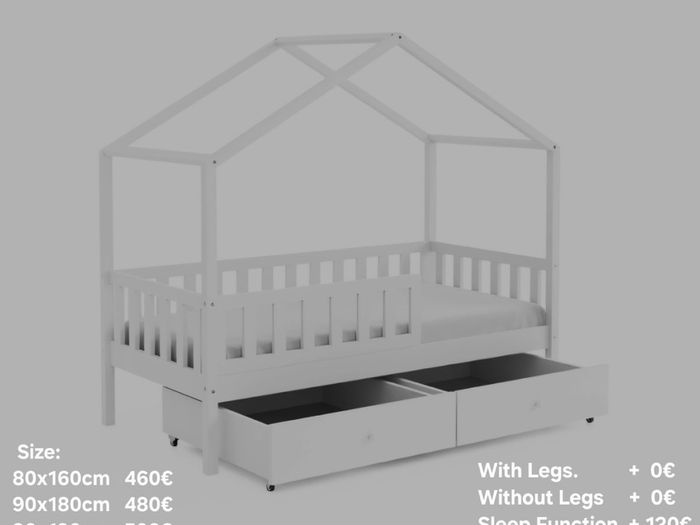 Kids Bed Toddler House Bedroom