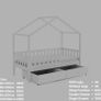 Kids Bed Toddler House Bedroom Image 3