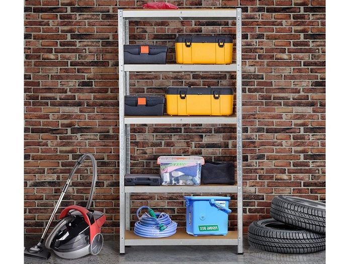 5 Tier Boltless Shelving Shelf Rack Racking 875kg 150 x 70 x 30cm