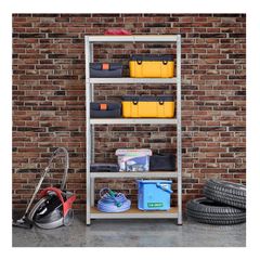 5 Tier Boltless Shelving Shelf Rack Racking 875kg 150 x 70 x 30cm