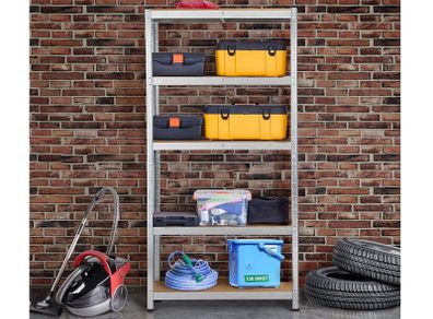 5 Tier Boltless Shelving Shelf Rack Racking 875kg 150 x 70 x 30cm