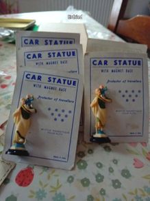 Vintage St Christopher Car Statue