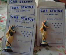 Vintage St Christopher Car Statue