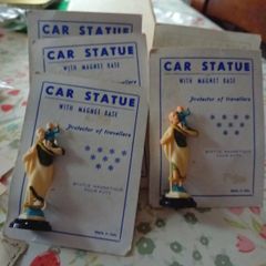 Vintage St Christopher Car Statue