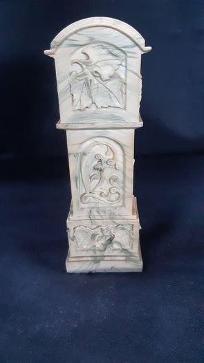Aynsley Portland ware miniature grandfather clock