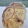 Art deco amber glass basket Image 4