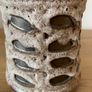 Mid century Strehla Keramik fat lava vase Image 4